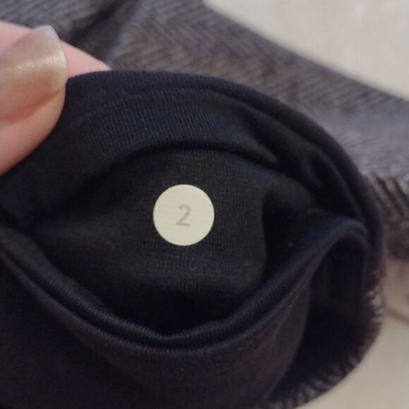 Lululemon Wunder Under full length leggings herringbone tummy control grey 2 - Picture 6 of 9